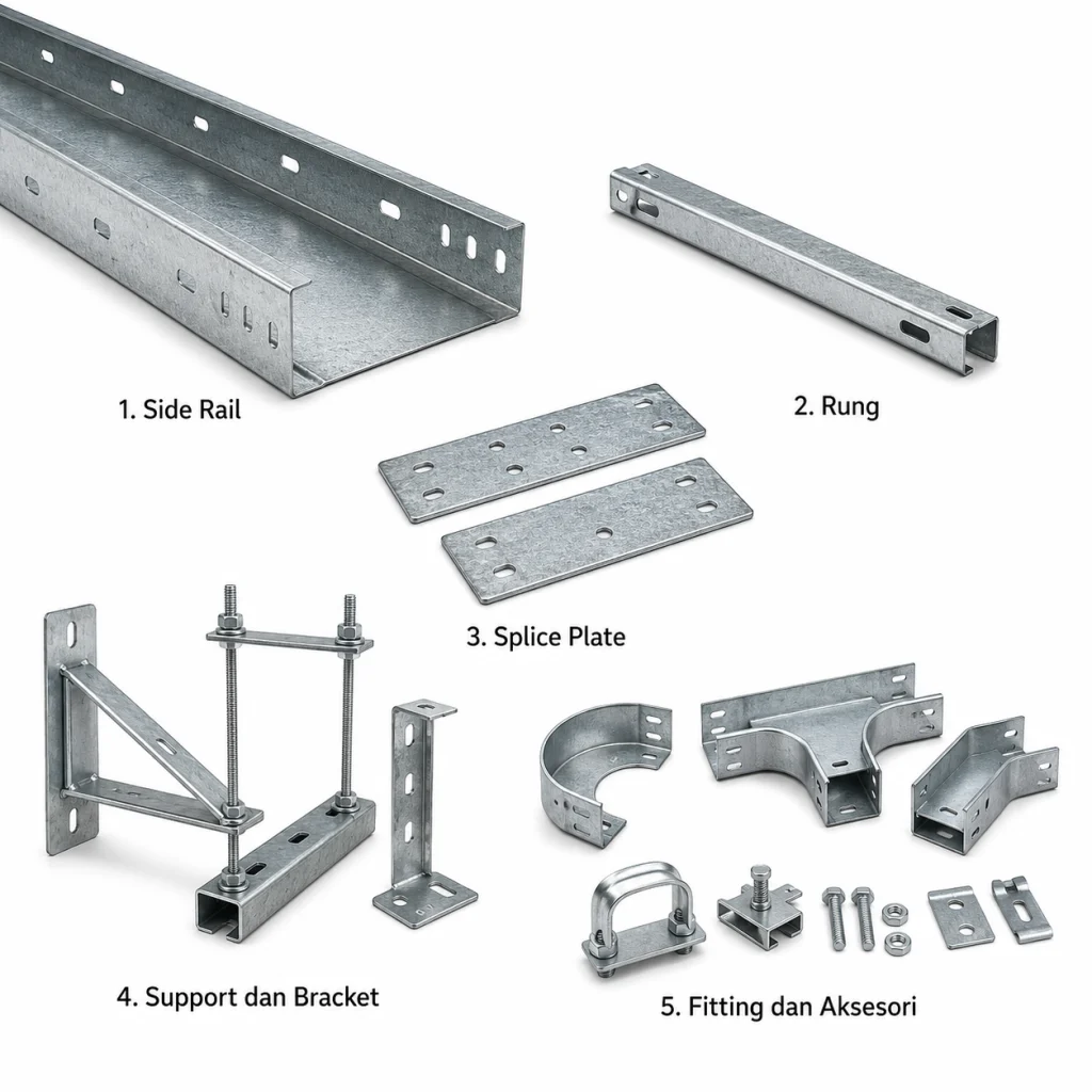 Bagian-Bagian Cable Ladder