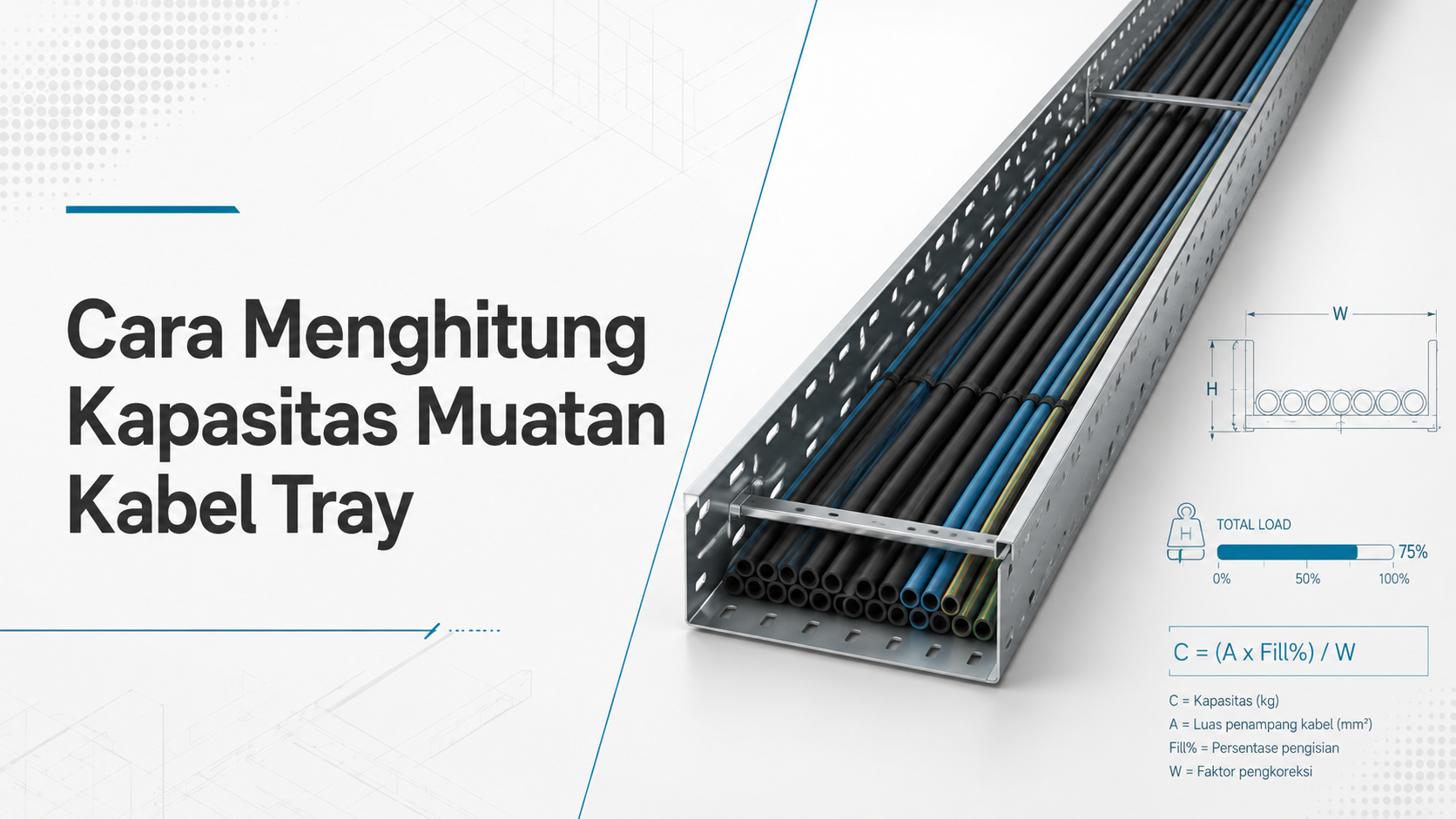 Cara Menghitung Kapasitas Muatan Kabel Tray
